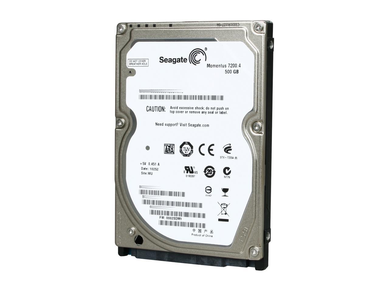 Laptop Hard Drive - Seagate Momentus 7200.4 500GB SATA | TecISoft ST9500420AS
