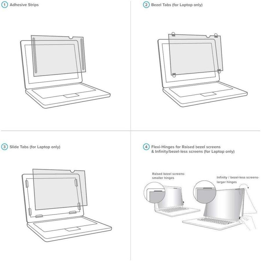 Laptop Privacy Screen - Targus 4Vu ASF14W9USZ 14" Widescreen Screen Filter | TecISoft