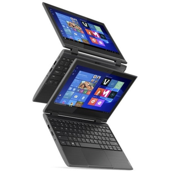 Lenovo 300e Windows 2nd Gen 81M900E4US 11.6 Touchscreen Netbook - HD - Intel Celeron N4120 - 4 GB - 128 GB SSD - English Keyboard - Black"