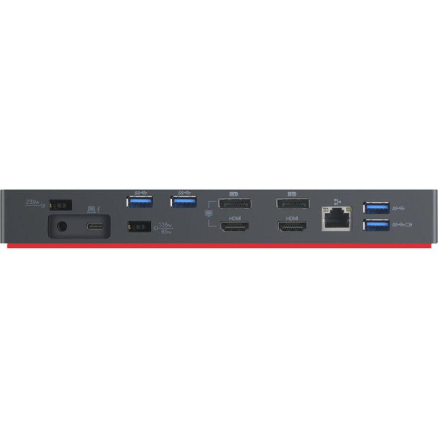 Lenovo 40An0135Us Notebook Dock/Port Replicator Wired Thunderbolt 3 Black, Red