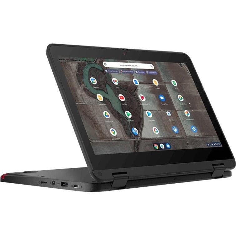 Lenovo 500E Chromebook 29.5 Cm (11.6") Touchscreen Hd Intel® Celeron® N 4 Gb Lpddr4X-Sdram 32 Gb Emmc Wi-Fi 6 (802.11Ax) Chrome Os Grey 82Jb0001Us