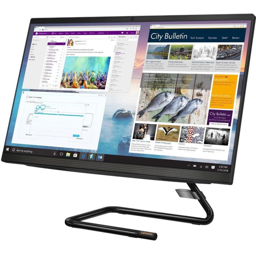 Lenovo-IMSourcing IdeaCentre 3 24IMB05 F0EU00QYUS All-in-One Computer - Intel Core i3 10th Gen i3-10100T - 8 GB - 1 TB HDD - 256 GB SSD - 23.8 Full HD - Desktop - Business Black"