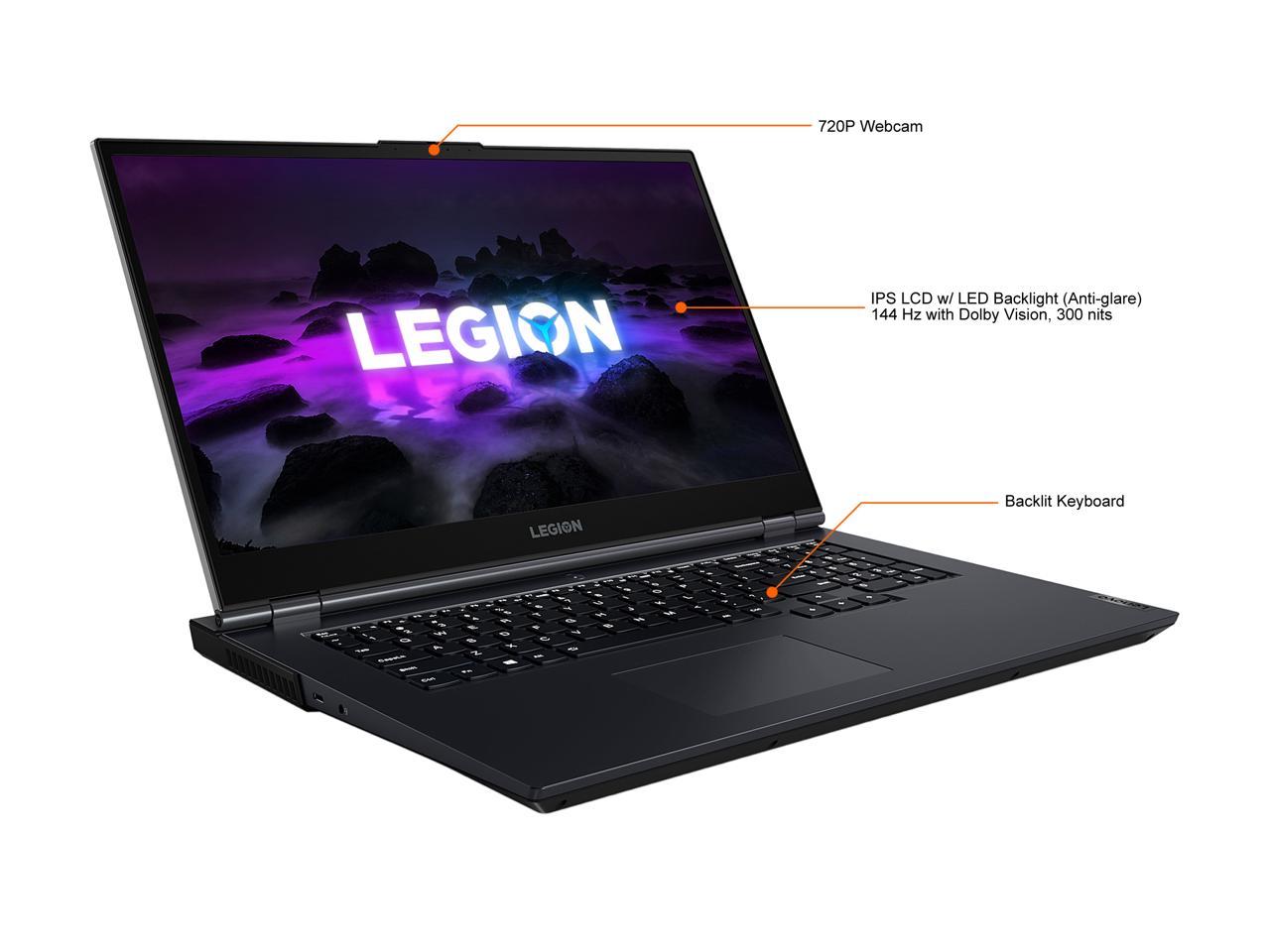 Lenovo Legion 5 17Ach6H - 17.3" 144 Hz Ips - Amd Ryzen 7 5000 Series 5800H (3.20Ghz) - Nvidia
