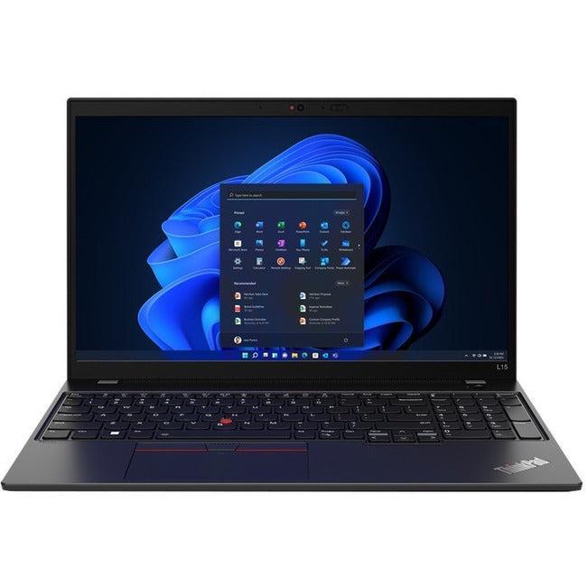Lenovo Thinkpad L15 Gen 3 21C70016Us 15.6" Notebook - Full Hd - 1920 X 1080 - Amd Ryzen 5 Pro 5675U Hexa-Core (6 Core) 2.30 Ghz - 8 Gb Total Ram - 256 Gb Ssd - Thunder Black