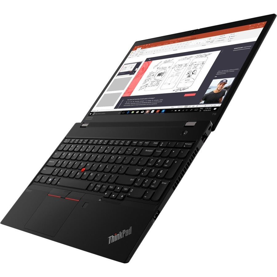 Lenovo ThinkPad T15 Gen 1 20S60012US 15.6 Notebook - Full HD - Intel Core i5 10th Gen i5-10310U - 8 GB - 256 GB SSD - English (US) Keyboard - Black"