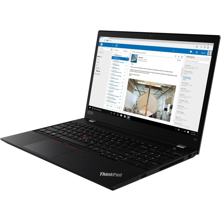 Lenovo ThinkPad T15 Gen 1 20S60029US 15.6 Notebook - Full HD - Intel Core i5 10th Gen i5-10210U - 8 GB - 256 GB SSD - English (US) Keyboard - Black"