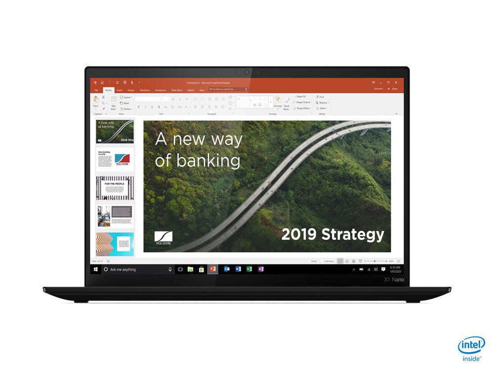 Lenovo Thinkpad X1 Nano Notebook 33 Cm (13") 2K Ultra Hd Intel® Core™ I5 16 Gb Lpddr4X-Sdram 256 Gb Ssd Wi-Fi 6 (802.11Ax) Windows 10 Pro Black