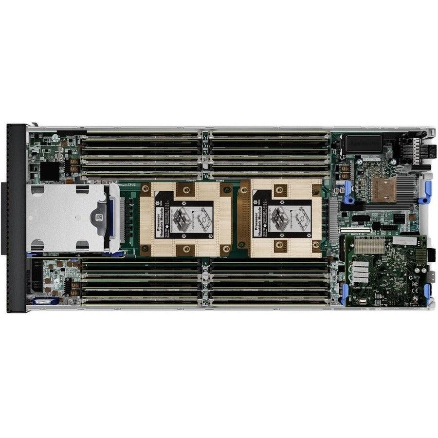 Lenovo ThinkSystem SN550 7X16A07BNA Blade Server - 1 x Intel Xeon Silver 4208 2.10 GHz - 32 GB RAM - Serial ATA/600, Serial Attached SCSI (SAS) Controller