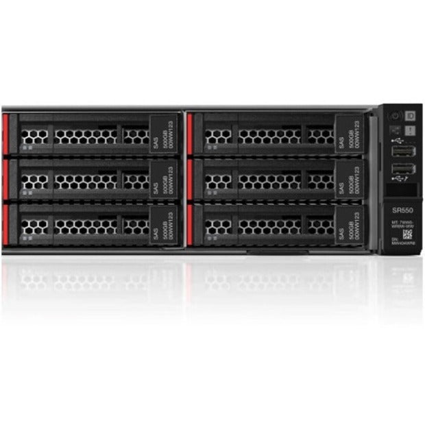 Lenovo ThinkSystem SR550 7X04A0CBNA 2U Rack Server - Intel Xeon - 16 GB RAM - 12Gb/s SAS, Serial ATA/600 Controller