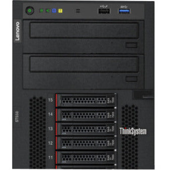 Lenovo ThinkSystem ST550 7X10A0B1NA 4U Tower Server - 1 x Intel Xeon Silver 4216 2.10 GHz - 16 GB RAM - 12Gb/s SAS, Serial ATA/600 Controller