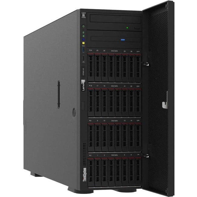 Lenovo Thinksystem St650 V2 7Z74 - Server - Tower - 4U - 2-Way - 1 X Xeon Silver 4314 / 2.4 Ghz - Ram 32 Gb - Sata - Hot-Swap 3.5" Bay(S) - No Hdd - Matrox G200 - Gige, 10 Gige - No Os - Monitor: None
