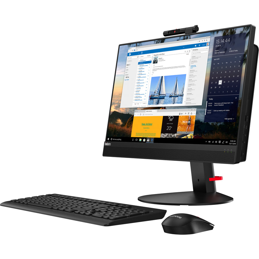 Lenovo ThinkCentre M820z 10SDS3P500 All-in-One Computer - Intel Core i7 8th Gen i7-8700 - 8 GB - 1 TB HDD - 21.5 - Desktop - Business Black"