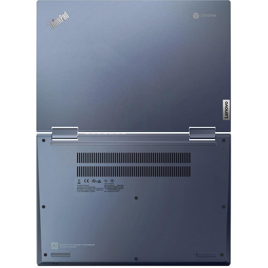 Lenovo Thinkpad C13 Yoga Chromebook 33.8 Cm (13.3") Touchscreen Full Hd Amd Athlon Gold 4 Gb Ddr4-Sdram 32 Gb Emmc Wi-Fi 5 (802.11Ac) Chrome Os Blue