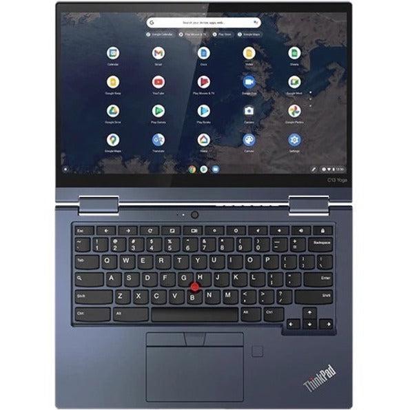 Lenovo Thinkpad C13 Yoga Chromebook 33.8 Cm (13.3") Touchscreen Full Hd Amd Ryzen™ 3 4 Gb Ddr4-Sdram 128 Gb Ssd Wi-Fi 5 (802.11Ac) Chrome Os Blue