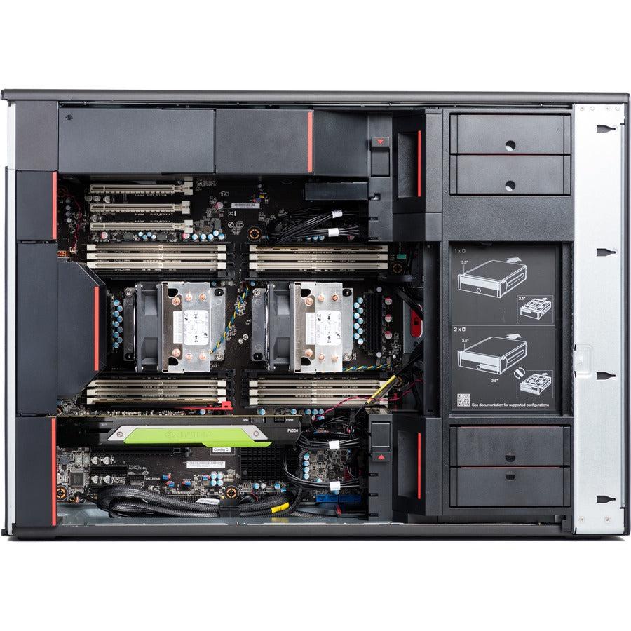 Lenovo Thinkstation P920 Ddr4-Sdram 4214R Tower Intel Xeon Silver 16 Gb 512 Gb Ssd Windows 10 Pro For Workstations Workstation Black