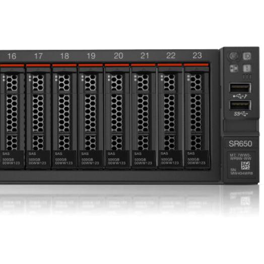 Lenovo Thinksystem Sr650 Server 61.4 Tb 2.4 Ghz 32 Gb Rack (2U) Intel® Xeon® 1100 W Ddr4-Sdram
