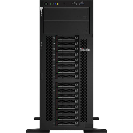 Lenovo ThinkSystem ST550 7X10A0BHNA 4U Tower Server - 1 x Intel Xeon Silver 4208 2.10 GHz - 16 GB RAM - 12Gb/s SAS, Serial ATA/600 Controller