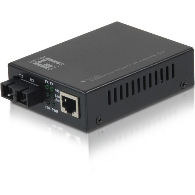Levelone 10/100Base-Tx To 100Base-Fx Smf Sc Converter, 40Km