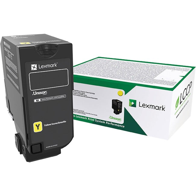 Lexmark Original Standard Yield Laser Toner Cartridge - Yellow - 1 Each 74C0SYG