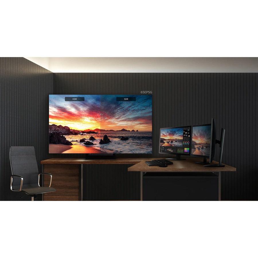 Lg 65Ep5G-B Signage Display Digital Signage Flat Panel 165.1 Cm (65") Oled 185 Cd/M² 4K Ultra Hd Black Web Os 12/7