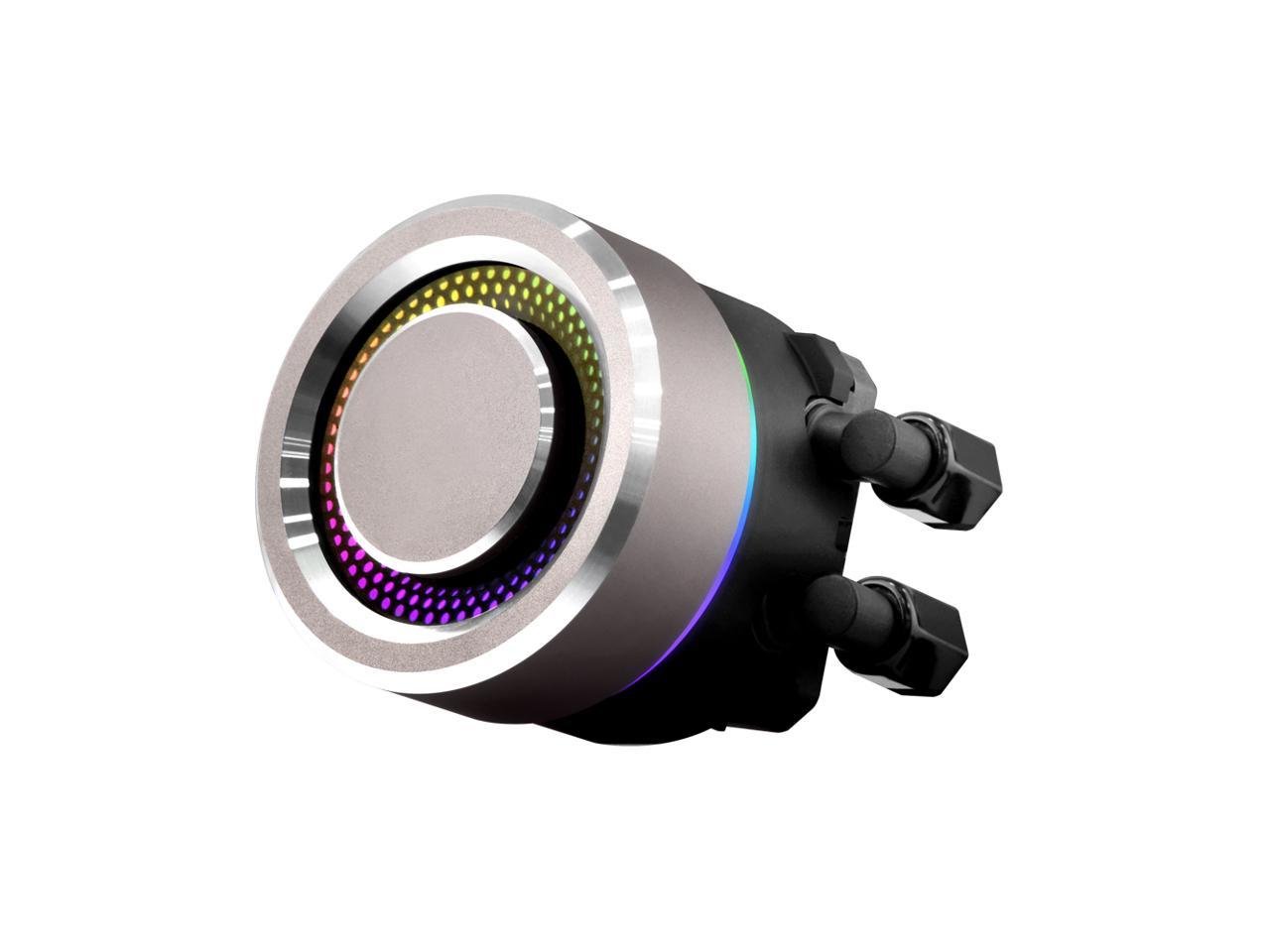 Lian Li Galahad Aio240 Rgb Black - Dual 120Mm Addressable Rgb Fans Aio Cpu Liquid Cooler - Ga240B