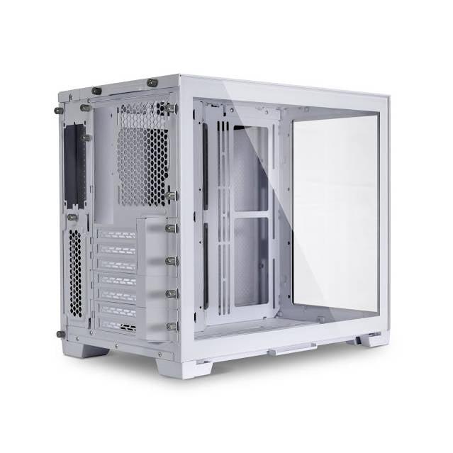 Lian Li O11 Dynamic Mini Snow White - White Secc / Aluminum /Tempered Glass/ Atx, Mirco Atx , Mini-Itx / Mini Tower Computer Case - O11D Mini-S