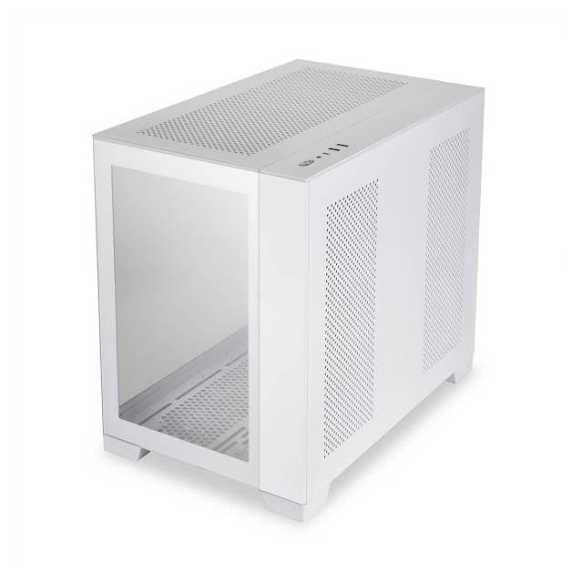 Lian Li O11 Dynamic Mini Snow White - White Secc / Aluminum /Tempered Glass/ Atx, Mirco Atx , Mini-Itx / Mini Tower Computer Case - O11D Mini-S