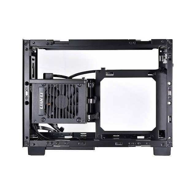 Lian Li Q58 Black Color Spcc/ Aluminum/ Tempered Glass Mini Tower Computer Case, Pcie 4.0 Riser Card Cable Included - Q58X4