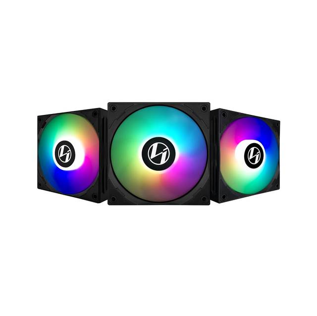 Lian Li St120-3B ,12Cm Argb Fans , Black Color , 3 Fans Pack With Fan Controller