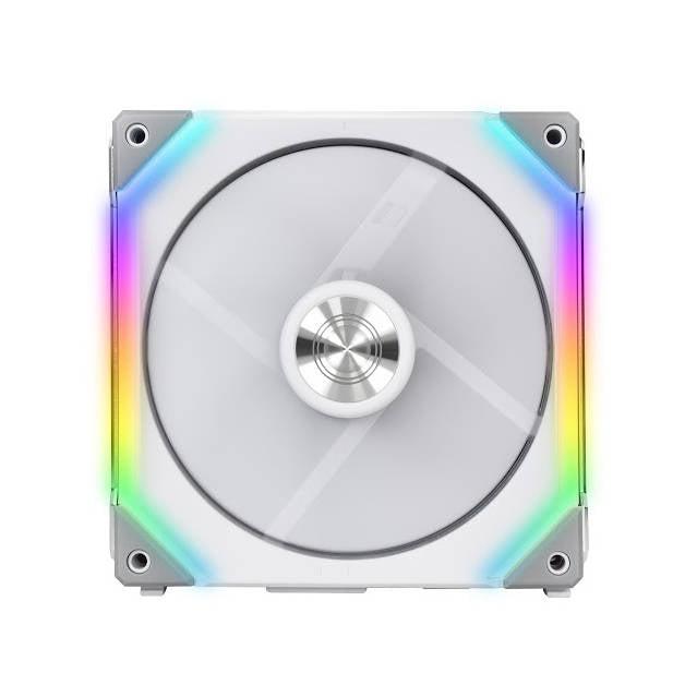 Lian Li Uni Fan Sl140 Double Pack White With Controller (Argb 140Mm Led Pwm Daisy-Chain) (2Pcs, White)