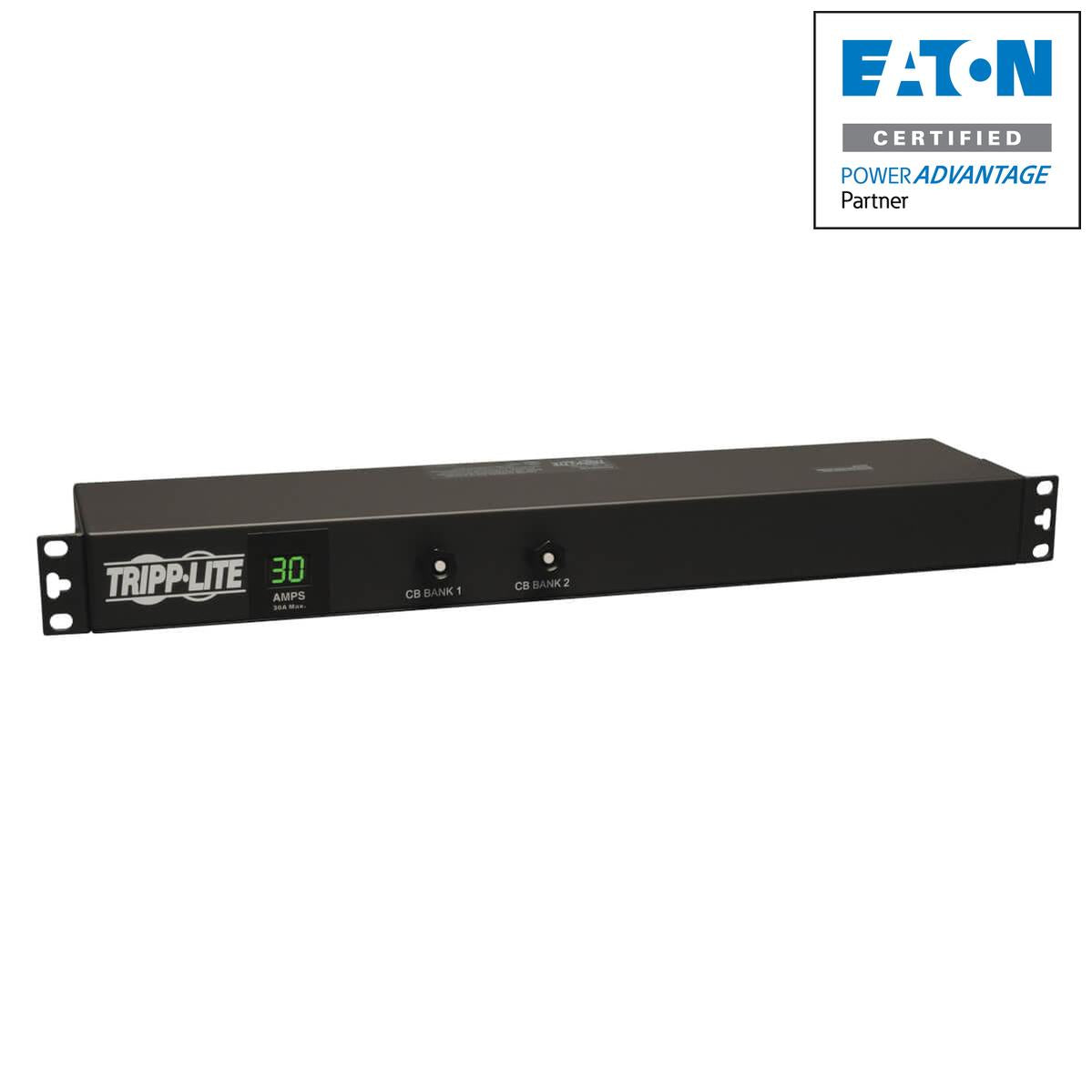 Local Metered PDU - Tripp Lite 2.9kW Single-Phase 1U Power Distribution Unit | PDUMH30