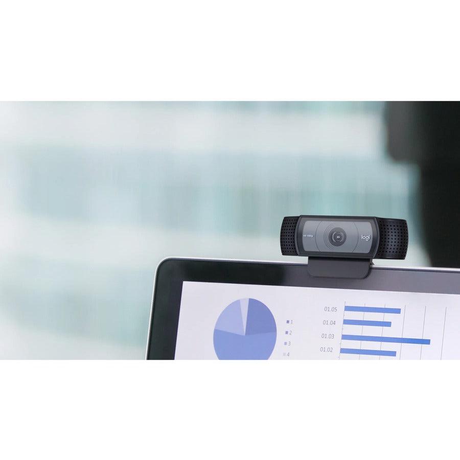 Logitech C920E Hd 1080P Webcam 3 Mp 1920 X 1080 Pixels Usb 3.2 Gen 1 (3.1 Gen 1) Black