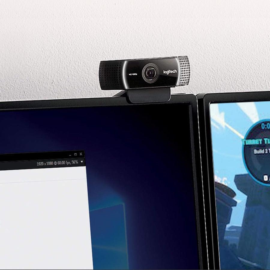 Logitech C922 Pro Stream Webcam 1920 X 1080 Pixels Usb Black