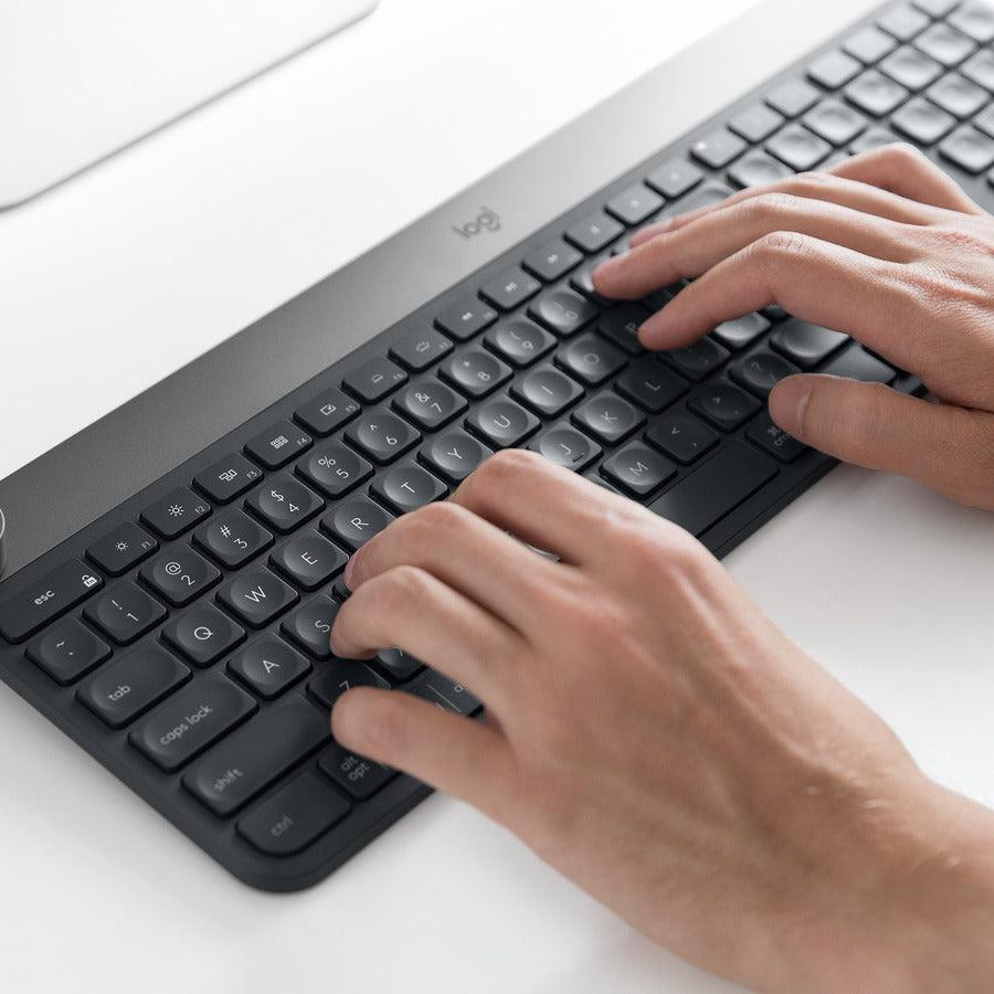 Logitech Craft Keyboard Rf Wireless + Bluetooth Black, Grey