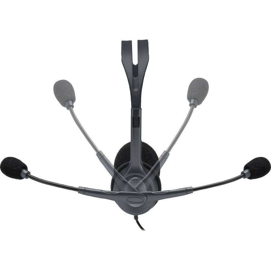 Logitech H111 Stereo Headset Wired Head-Band Office/Call Center Grey