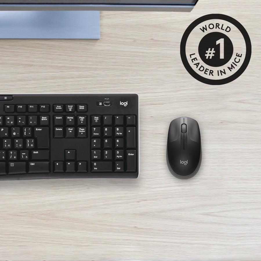 Logitech M190 Mouse Ambidextrous Rf Wireless Optical 1000 Dpi