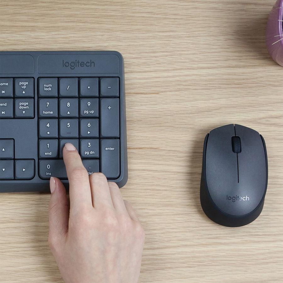 Logitech Mk235 Keyboard Rf Wireless Qwerty Grey