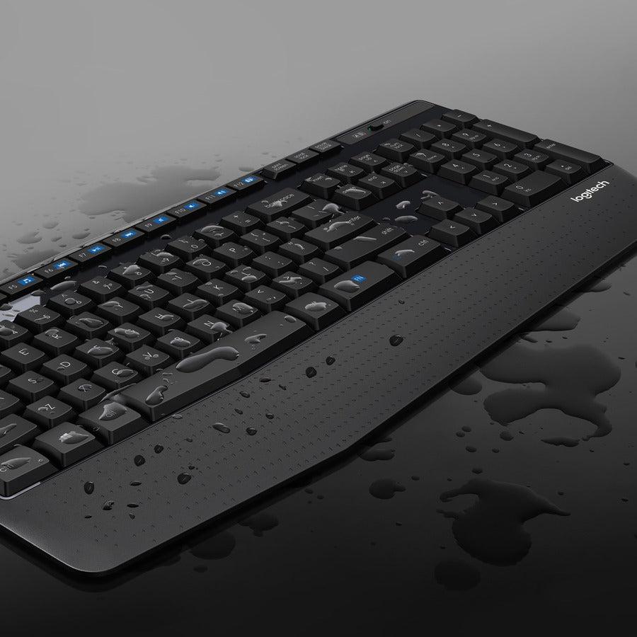 Logitech Mk345 Keyboard Rf Wireless Qwerty Black, Blue