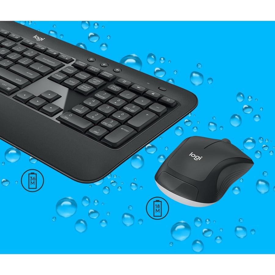 Logitech Mk540 Advanced Keyboard Rf Wireless Qwerty Us International Black, White