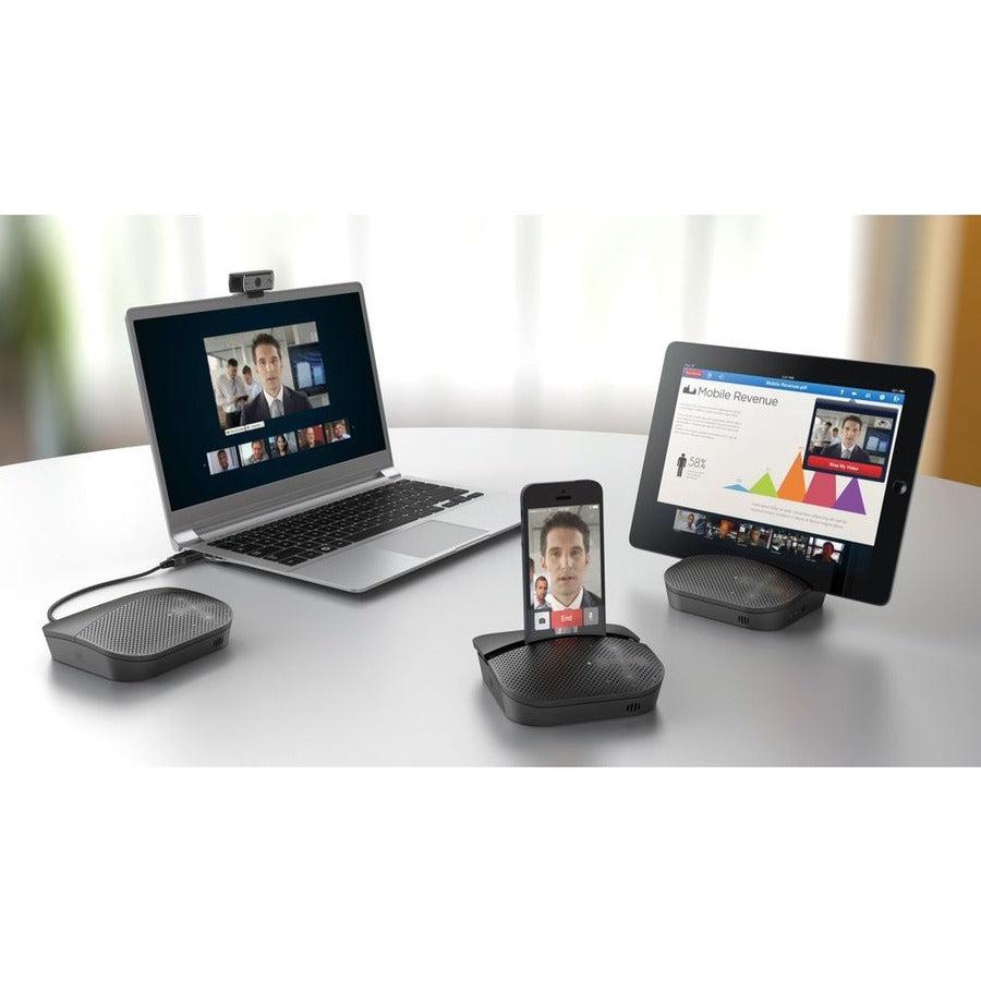 Logitech Mobile P710E Speakerphone Mobile Phone Usb/Bluetooth Black