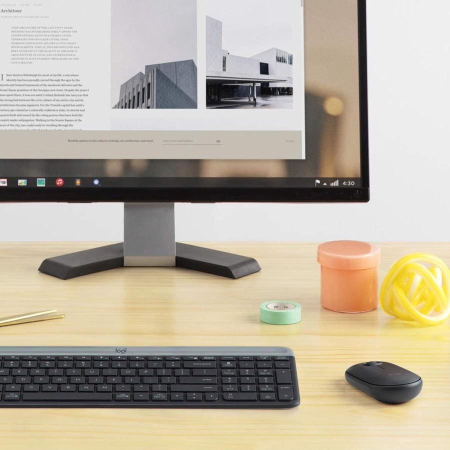 Logitech Slim Wireless Combo Mk470 Keyboard Rf Wireless Graphite