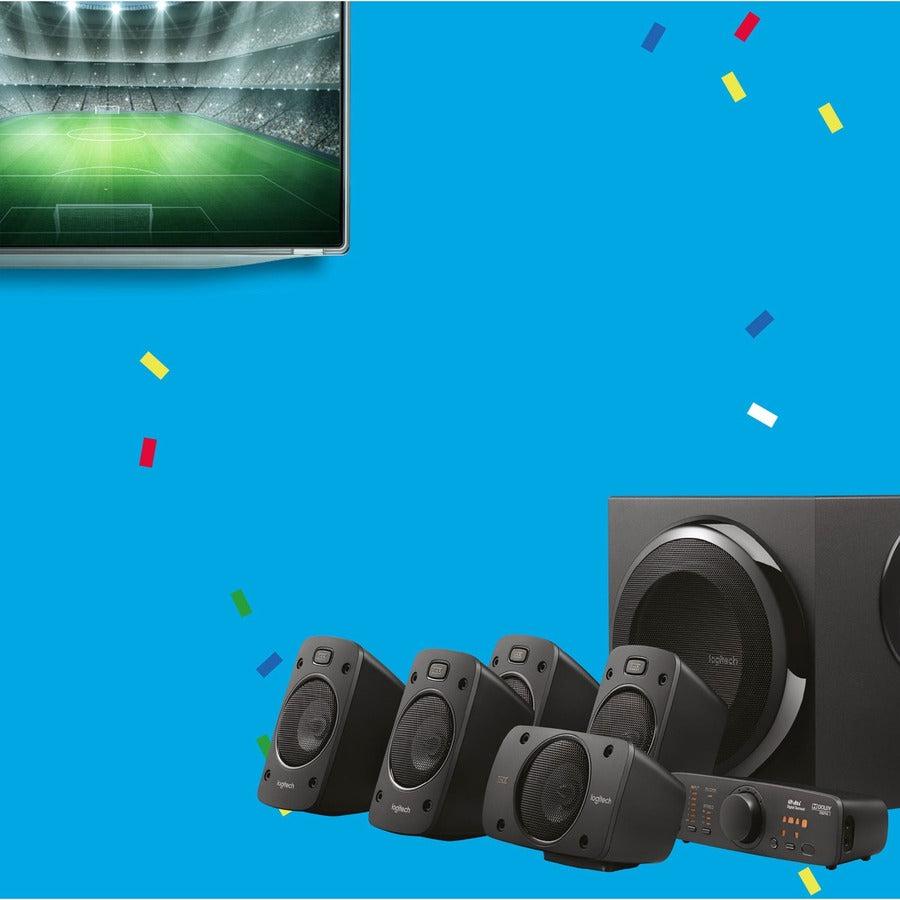 Logitech Surround Sound Speakers Z906 500 W Black 5.1 Channels