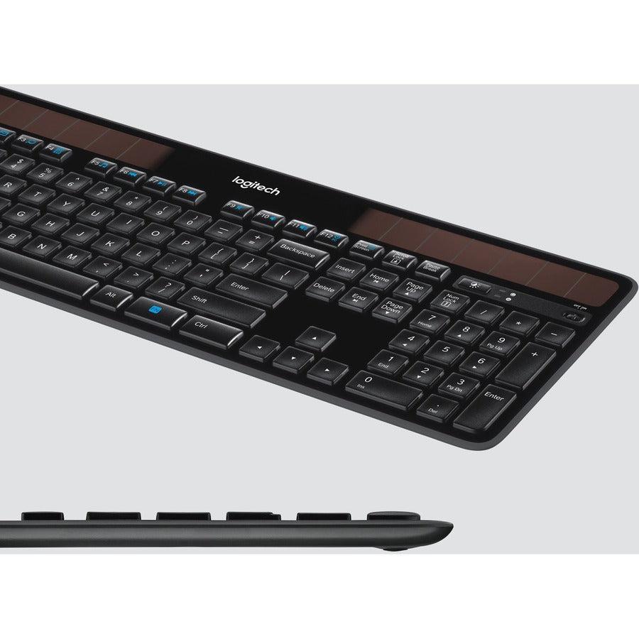 Logitech Wireless Solar K750 Keyboard Rf Wireless English