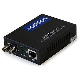 MMF to SMF Media Converter ST Connector - 1000Base-SX to 1000Base-LX Bridge | TeciSoft ADD-GMC-MMSM-2ST