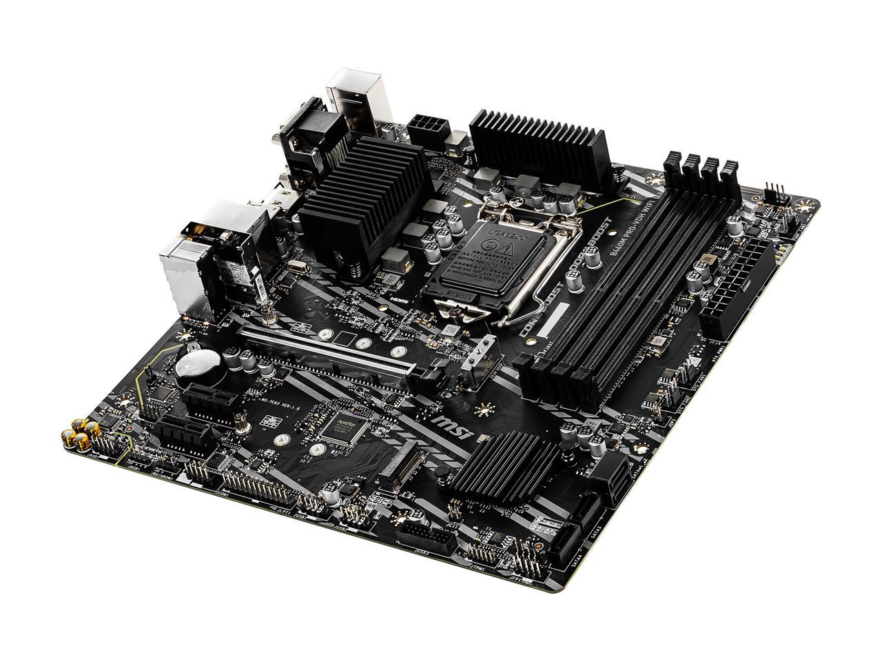 Msi B460M Pro-Vdh Wifi Lga 1200 Intel B460 Micro Atx Intel Motherboard