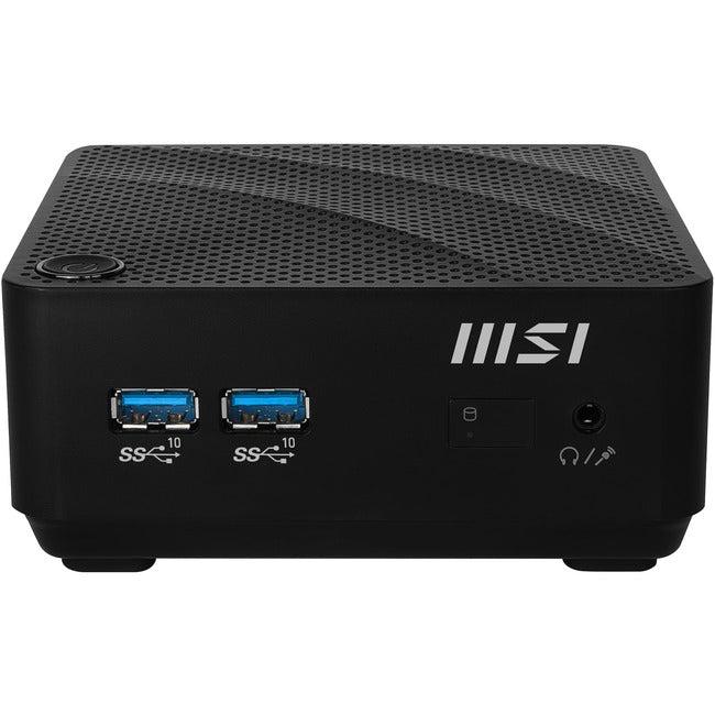 MSI Cubi N Cubi N JSL-070US Desktop Computer - Intel Celeron N4500 - 4 GB - 128 GB SSD - Mini PC - Black CUBNJSL070