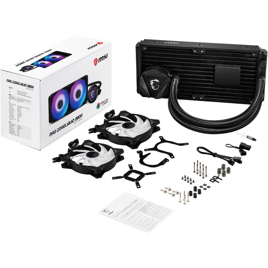 MSI MAG CORELIQUID Cooling Fan/Radiator/Water Block/Pump CL280RV2