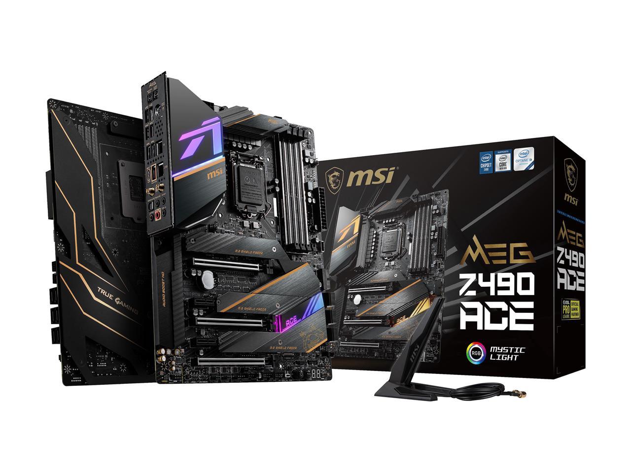 Msi Meg Z490 Ace Lga 1200 Intel Z490 Sata 6Gb/S Atx Intel Motherboard
