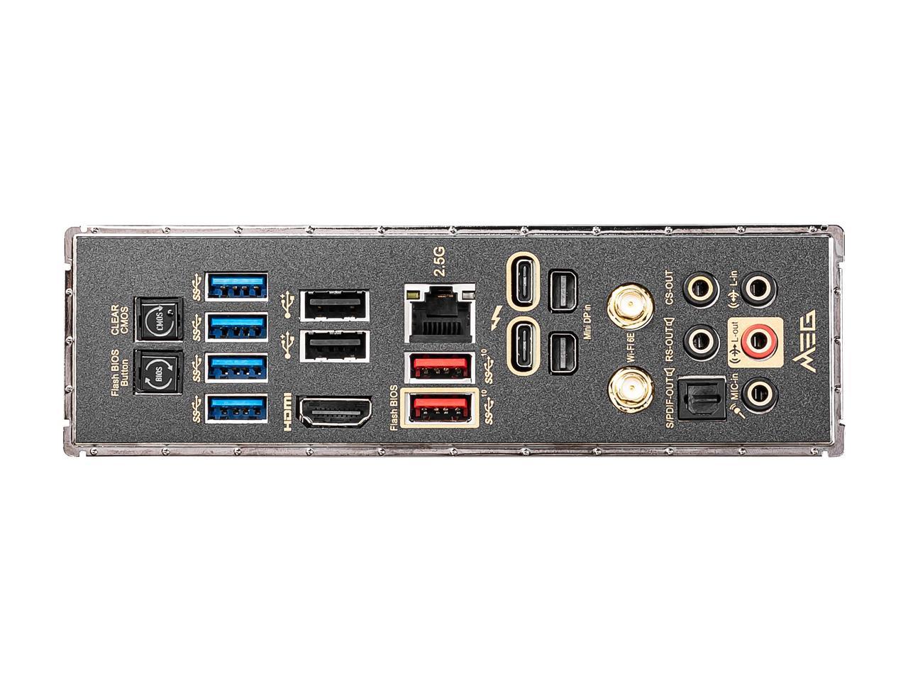 Msi Meg Z590 Ace Lga 1200 Intel Z590 Sata 6Gb/S Atx Intel Motherboard