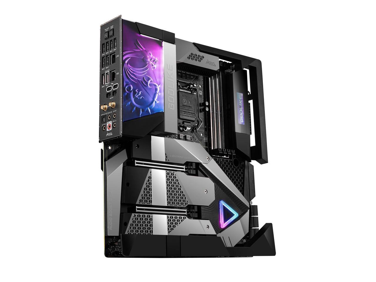 Msi Meg Z590 Godlike Lga 1200 Intel Z590 Sata 6Gb/S Extended Atx Intel Motherboard